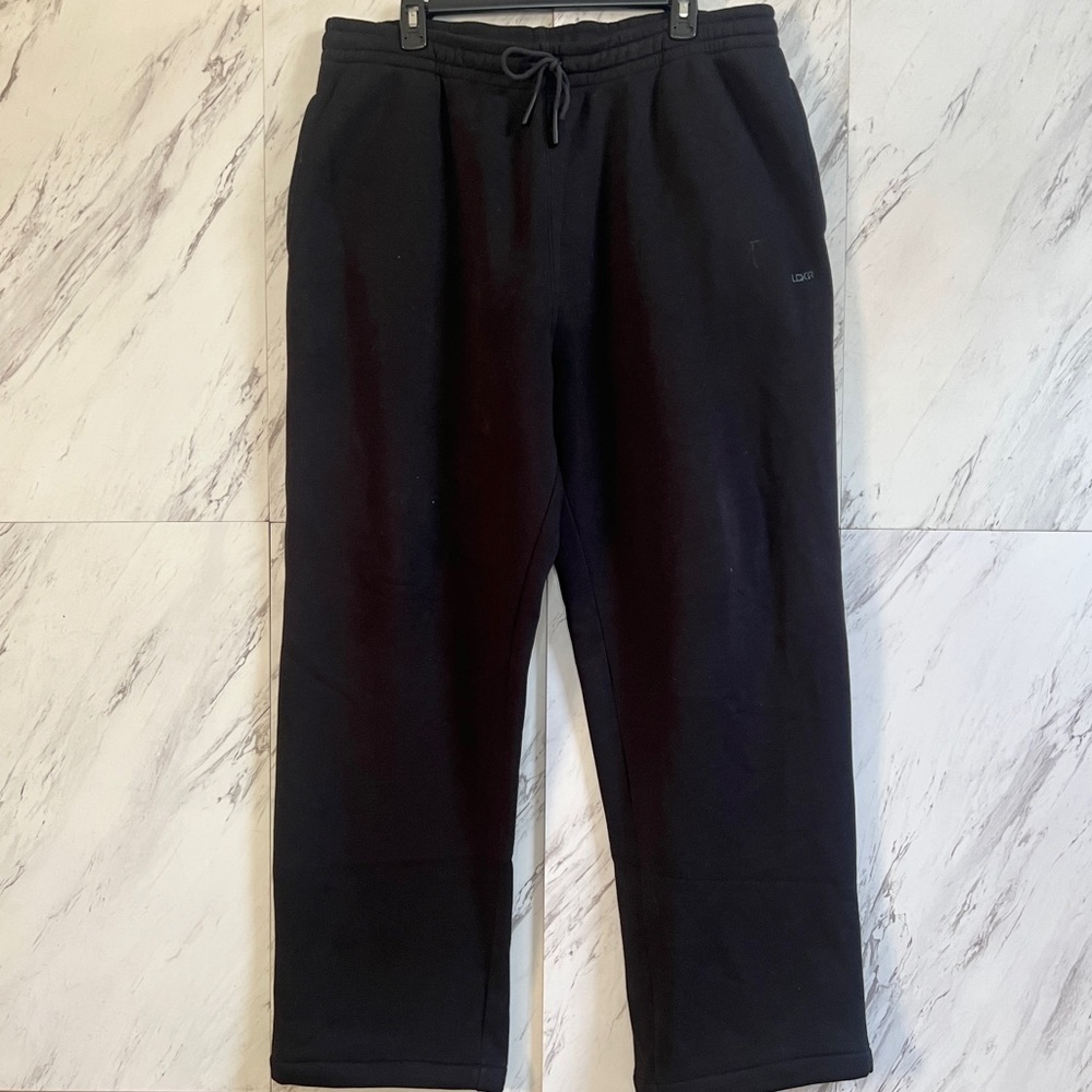 3/$60 LIKE NEW LCKR Black Cozy Casual Fleece Sweatpants SZ XL